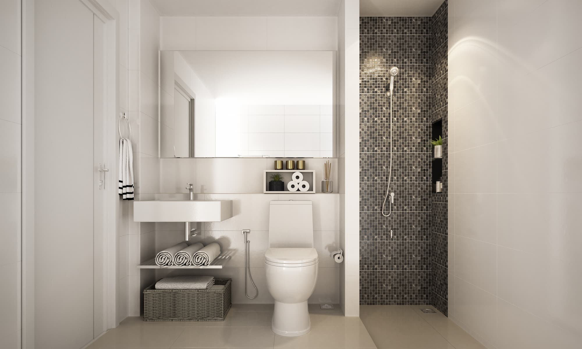 Comment associer plusieurs tailles de carrelage dans la salle de bain ? Bischwiller