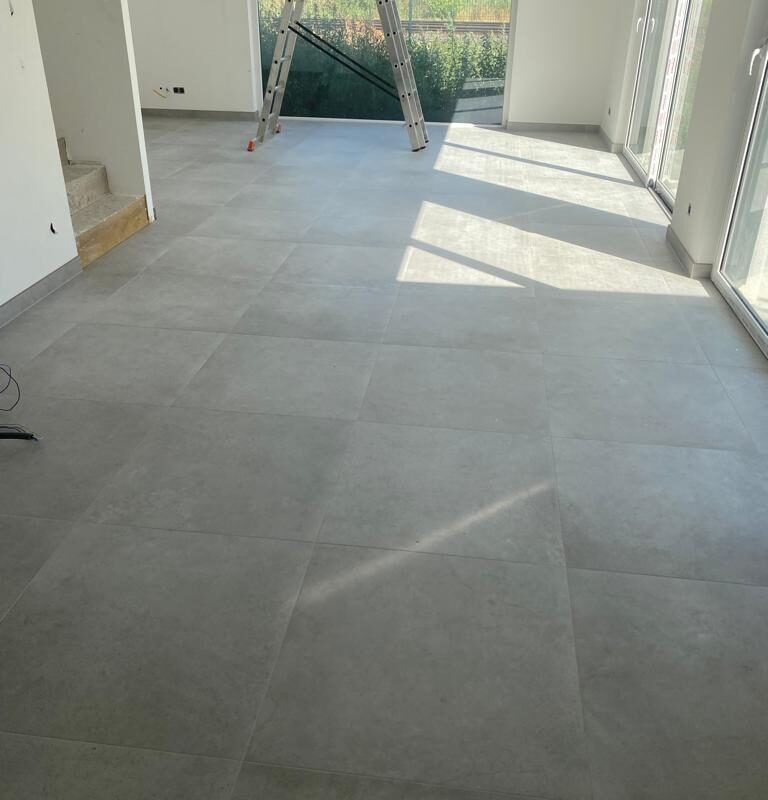 Carrelage 100&#215;100 effet parquet et douche à l&#8217;italienne Obernai 7