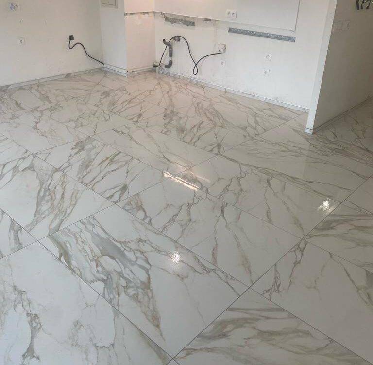 Pose de carrelage dans un appartement à Strasbourg Lingolsheim